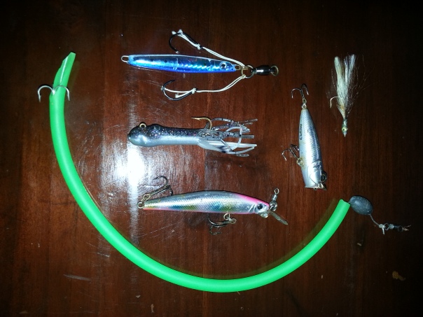 A few of the many lures that work for Barracuda